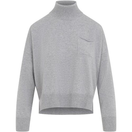 Light Grey Virgin Wool Turtleneck - Größe 38 - PESERICO - Modalova