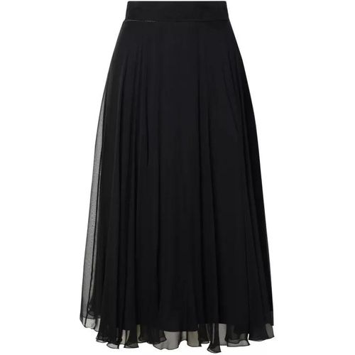 Black Silk Skirt - Größe 40 - black - Dolce&Gabbana - Modalova
