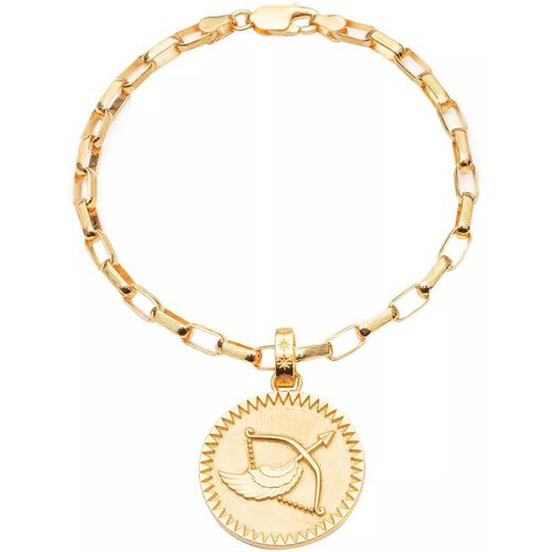 Armband - Statement Sagittarius Zodiac Art Coin Bracelet S/M - Gr. M - in - für Damen - Rachel Jackson London - Modalova