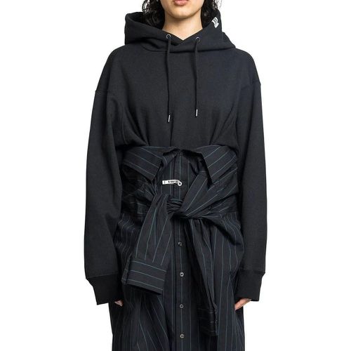 HOODIE COMBINED DRESS BLACK - Größe 38 - Maison Mihara Yasuhiro - Modalova