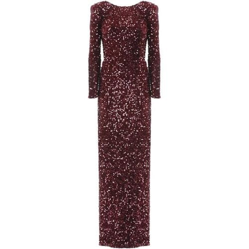 Red Carpet Dress With Paillettes - Größe 38 - Elisabetta Franchi - Modalova