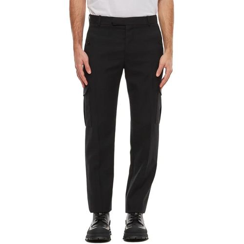 Wool Gabardine Trousers - Größe 48 - alexander mcqueen - Modalova