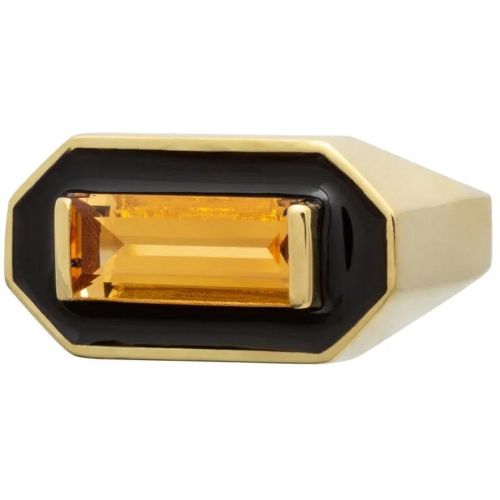 Ring - Deco Maxi Baguette Citrine Ring - Gr. 13 - in - für Damen - Aliita - Modalova