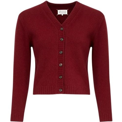 Wool Cardigan - Größe M - rot - Maison Margiela - Modalova