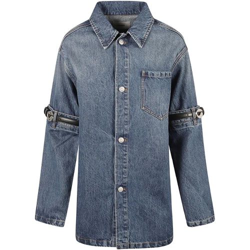 Blue Denim Shirt With Belted Sleeves - Größe XS - blau - Coperni - Modalova