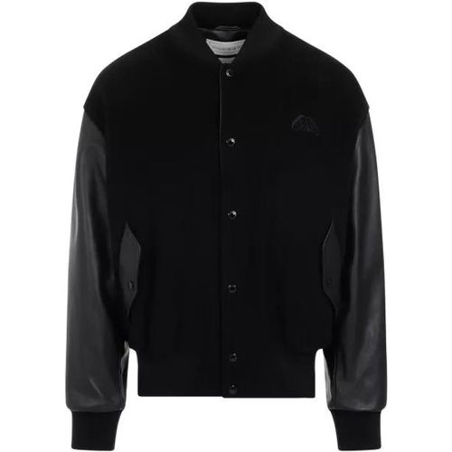 Calf Leather Jacket - Größe 50 - alexander mcqueen - Modalova