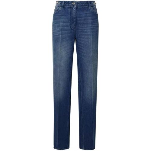 Tailored Blue Cotton Jeans - Größe 26 - blue - Versace - Modalova