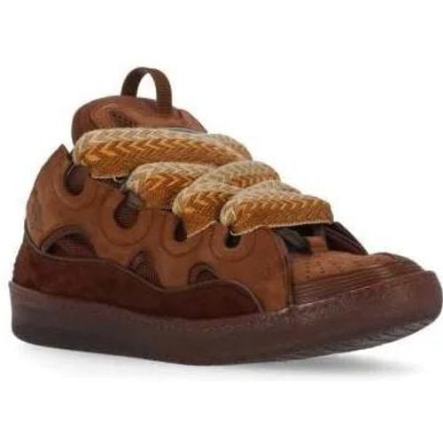 Low-Top Sneaker - Brown Leather Curb Sneakers - Gr. 41 (EU) - in - für Damen - Lanvin - Modalova