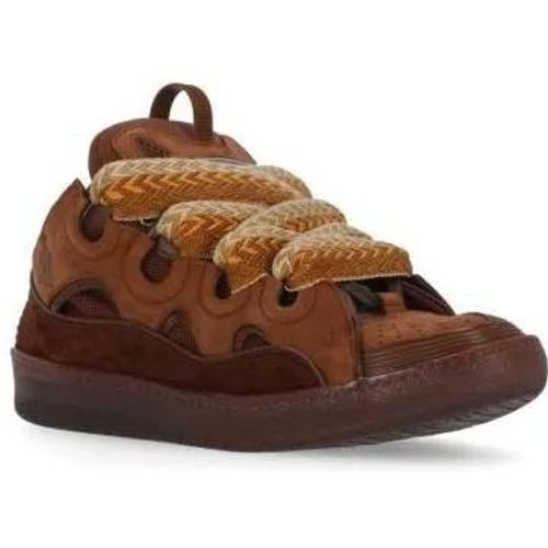 Sneakers - Brown Leather Curb Sneakers - Gr. 43 (EU) - in - für Damen - Lanvin - Modalova