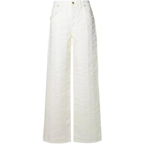 White Cotton Jeans - Größe 38 - white - Blumarine - Modalova