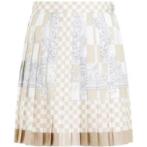 Damier Print Skirt - Größe 42 - Versace - Modalova