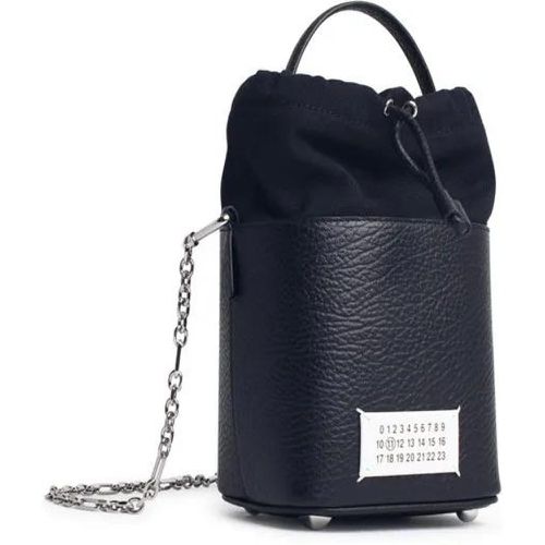 Beuteltaschen - 5Ac Black Leather Bag - Gr. unisize - in - für Damen - Maison Margiela - Modalova