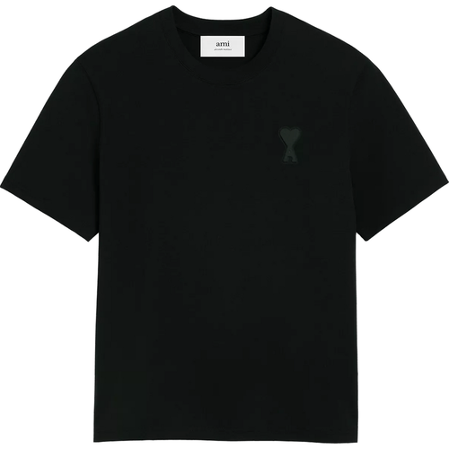 T-Shirt mit schwarzem Ami De Coeur Logo - Größe S - black - AMI Paris - Modalova