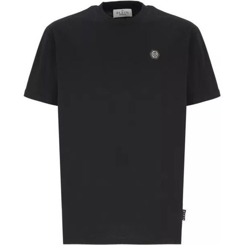 Black Cotton Tshirt - Größe L - black - Philipp Plein - Modalova