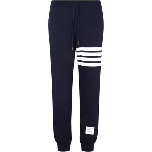 Navy Cotton Classic 4-Bar Sweatpants - Größe 3 - Thom Browne - Modalova