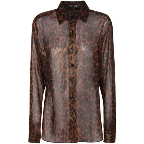 Brown Silk Shirt - Größe 38 - brown - Tom Ford - Modalova