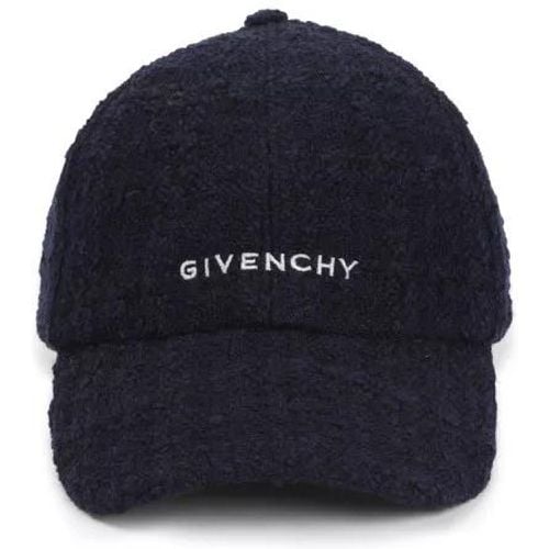 Caps & Mützen - Dark Blue Embroidered Cap In Tweed - Gr. ONE SIZE - in - für Damen - Givenchy - Modalova