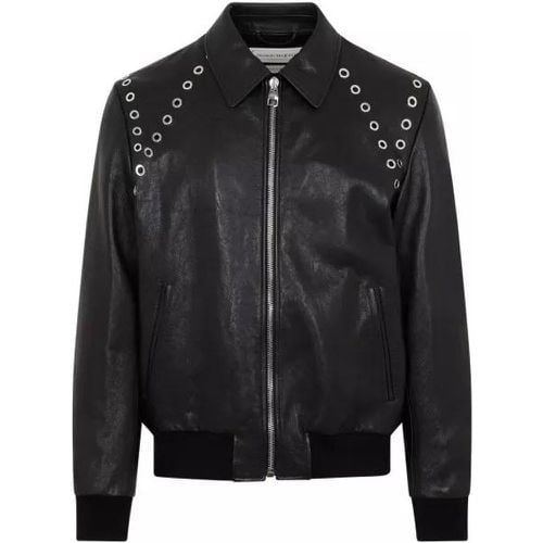 Black Leather Jacket - Größe 52 - black - alexander mcqueen - Modalova