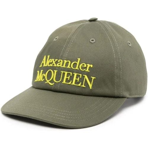 Caps & Mützen - Khaki Hat With Logo - Gr. M - in - für Damen - alexander mcqueen - Modalova