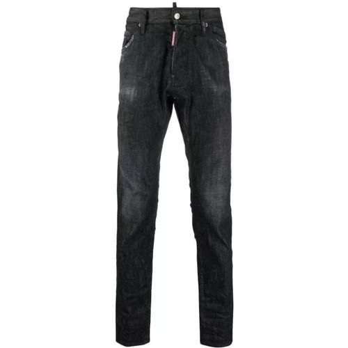 Tapered Slim-Cut Denim Jeans - Größe 46 - black - Dsquared2 - Modalova