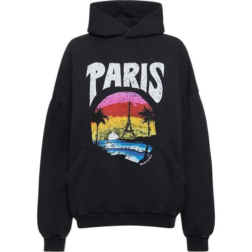 Cotton Printed Hooded Sweatshirt - Größe 1 - Balenciaga - Modalova