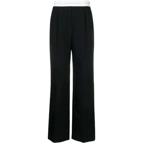 Logo-Waistband Straight-Leg Trousers - Größe 10 - alexander wang - Modalova