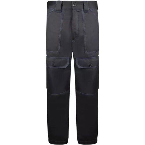Cotton-Blend Trousers - Größe 46 - black - MSGM - Modalova