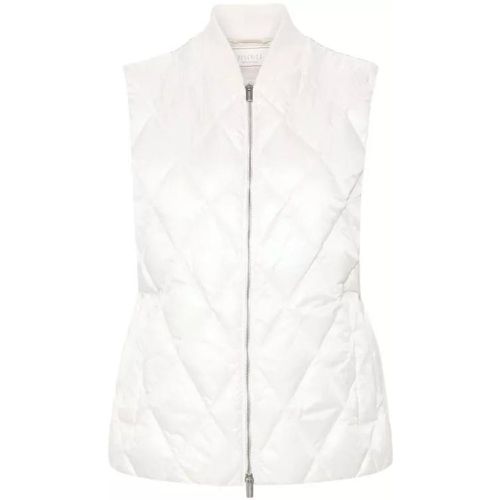 White Bead-Embellished Puffer Vest - Größe 40 - white - PESERICO - Modalova