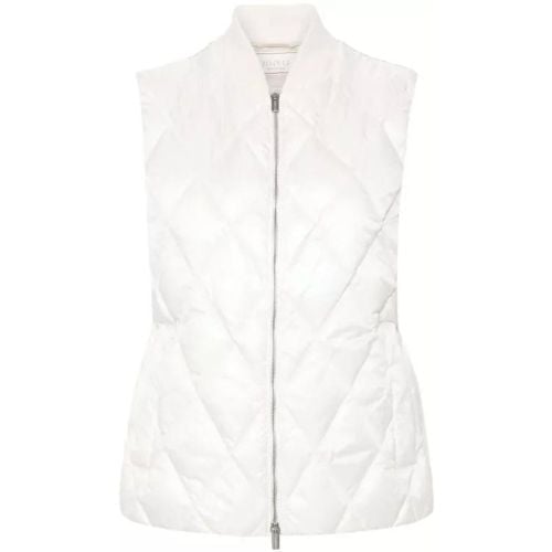 White Bead-Embellished Puffer Vest - Größe 46 - PESERICO - Modalova