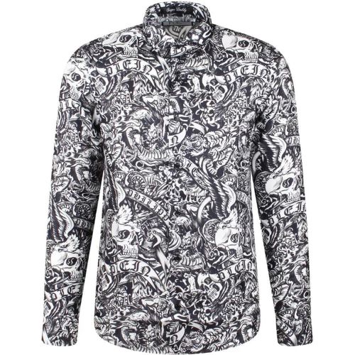 Silk Shirt Sugar Daddy Cut Ls Tattoo Shirt - Größe S - Philipp Plein - Modalova