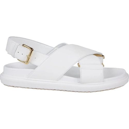 Sandalen - Fussbett Criscross Sandals White - Gr. 38 (EU) - in - für Damen - Marni - Modalova