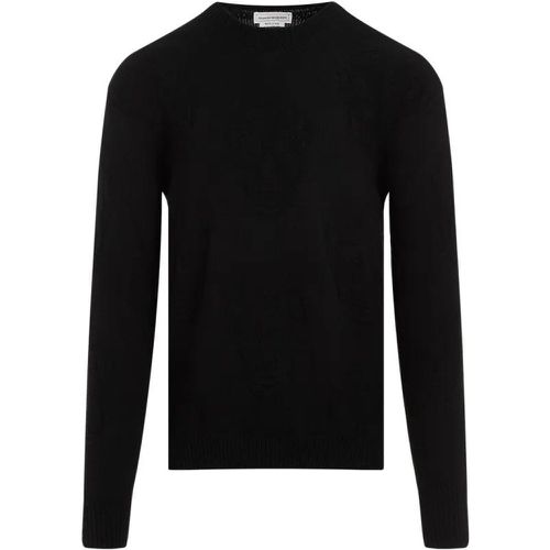 Black Cotton Pullover - Größe L - alexander mcqueen - Modalova