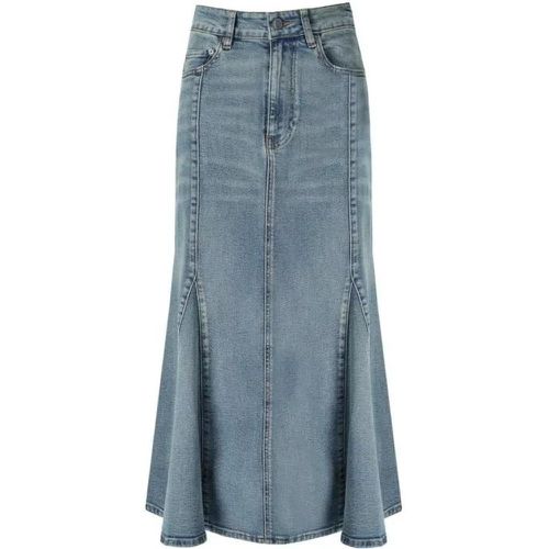 Light Blue Denim Skirt - Größe M - blue - Ganni - Modalova