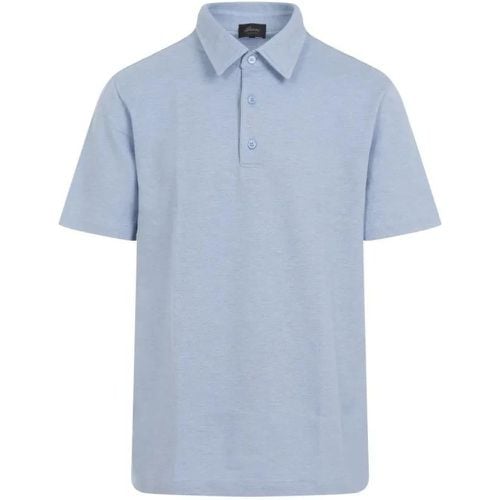 Sky-Blue Cotton Polo - Größe L - Brioni - Modalova