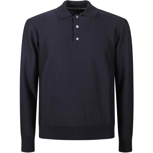 Polo Neck Sweater Blue - Größe 50 - Drumohr - Modalova