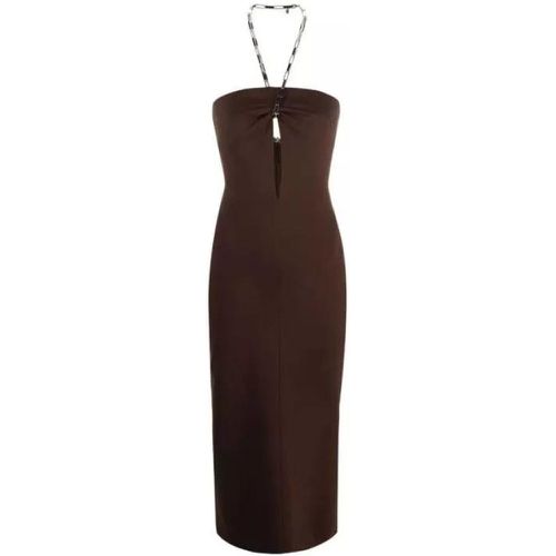 Halterneck Midi Dress - Größe 40 - brown - The Attico - Modalova