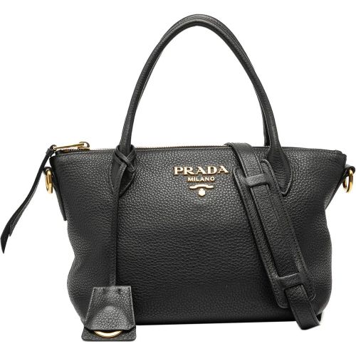 Hobo Bags - Vitello Daino Zip Top Satchel - Gr. unisize - in - für Damen - Prada - Modalova