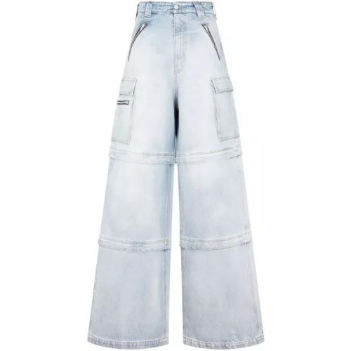 Light Blue Cotton Transformer Baggy Jeans - Größe 24 - Vetements - Modalova