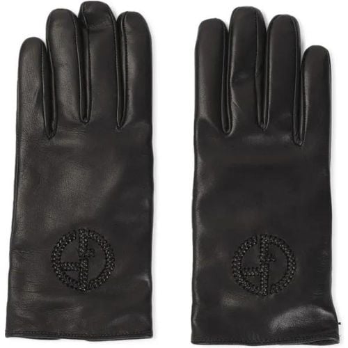 Handschuhe - Black Lamb Leather Gloves - Gr. L - in - für Damen - Giorgio Armani - Modalova