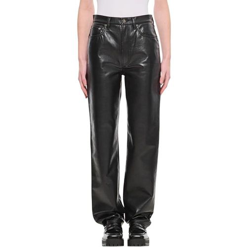 S Pinch Waist Long In Leather - Größe 23 - Agolde - Modalova