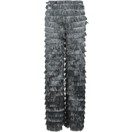 Fringes Fil Coupé Trousers - Größe 38 - alberta ferretti - Modalova