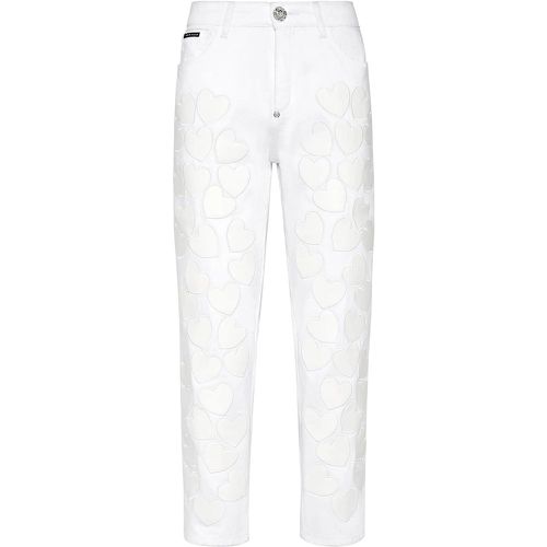 Jeans Mom Fit Heart - Größe 24 - Philipp Plein - Modalova