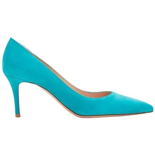 Pumps & High Heels - Turquoise Suede Pumps - Gr. 36,5 (EU) - in - für Damen - Gianvito Rossi - Modalova