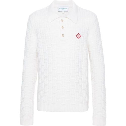 Column Stitch Polo Shirt - Größe L - Casablanca - Modalova