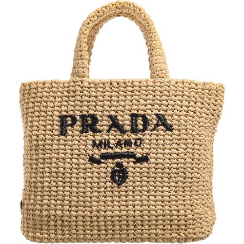 Tote - Small Open Double Handle With Contrasting Logo Inl - Gr. unisize - in - für Damen - Prada - Modalova