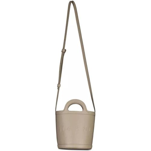 Crossbody Bags - Beuteltasche aus Leder mit Logo 48103795458394 - Gr. unisize - in - für Damen - Marni - Modalova