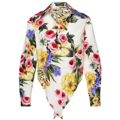 Multicolor Cotton Shirt - Größe 40 - multi - Dolce&Gabbana - Modalova