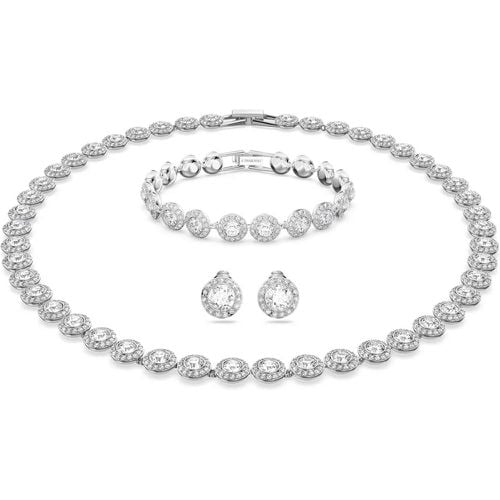 Halskette - Angelic Silberfarbene Schmuck Set 536785 - Gr. unisize - in Silber - für Damen - Swarovski - Modalova