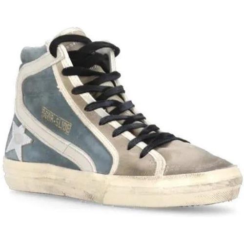 Sneakers - Blue Hightop Suede Leather Sneakers - Gr. 37 (EU) - in - für Damen - Golden Goose - Modalova