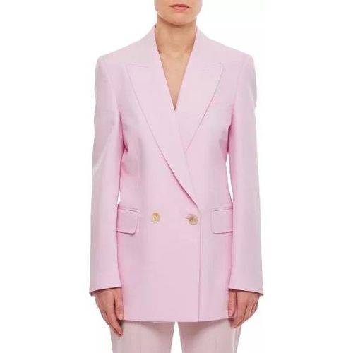 Wool Double Breasted Jacket - Größe 42 - pink - alexander mcqueen - Modalova